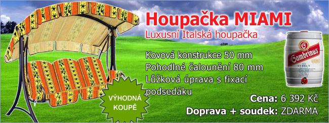 Zahradní houpačka Miami + SOUDEK