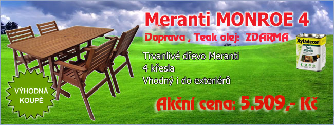 Dřevěný zahradní nábytek MONROE 4