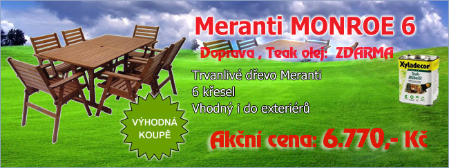 Dřevěný zahradní nábytek MONROE 6