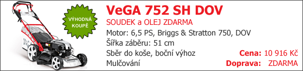 VeGA 752 SH DOV 5in1 motorová sekačka s pojezdem + DÁREK