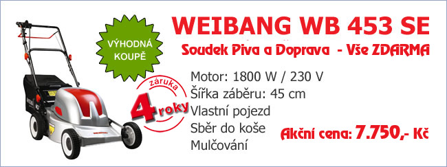WEIBANG WB 453 SE elektrická sekačka s pojezdem
