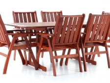 Dřevěný zahradní nábytek VICTORIA SET 6 